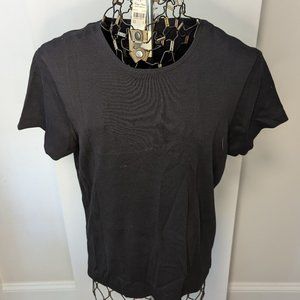 NWT Indigo Palms, XL Black Cotton Top, XL